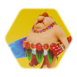 Coconut Man Sculpture