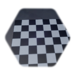 Checker Test Floor Tile Single Sculpt