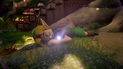 Young Link sleeping