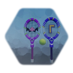 Super Mario-Tennis Rackets