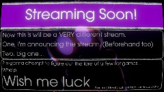 An Unusual Stream Today