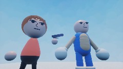 A mii meets a ugly mii