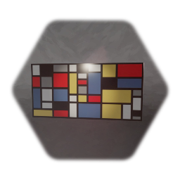 Piet Mondrian style composition Painting