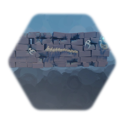 Godslayer Level Design Aesthetic - Skull Brick Wall