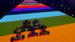 Remix of Rainbow road snes meta runner racing loser