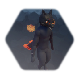 Five-tailed Kitsune Fox Guy of Darkness