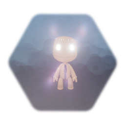 White Glowing Eyes Costume Piece