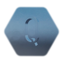 "Q" (one block) metal letter