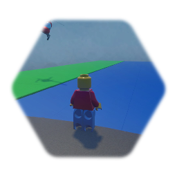 A man has fallen in the Lego City River