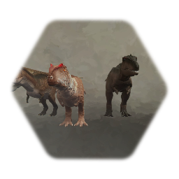 Types of Acrocanthosaurus e Carcharodontosaurus