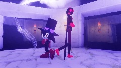 Devin.exe and Zendir The Hedgehog in Nightmare Location Scene