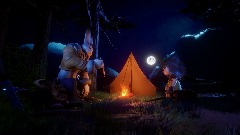 Rabbit and Boy -Camp scene 2