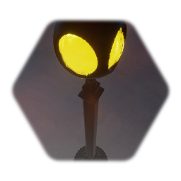 Painted Gothic Lamppost/Street Light (LOW DETAIL)