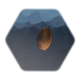 Flat  Oval Wood Piece