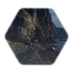 Realistic Coastal Cliffside Sample Scene