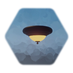 Yellowed Ceiling Light