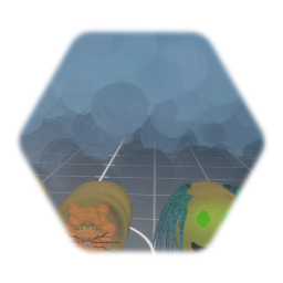 Straw cows with faces