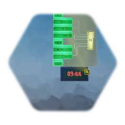 Working Digital Clock (24h version, adjustable)
