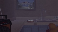 Black mirrored windows and snow globes