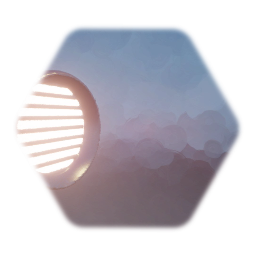 Round light with bars