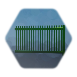 Green Metal Fence Piece