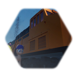 Carl the Diesel train driver and Koko the mechanic\inventor