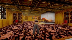 Lara Croft mansion TR1 (Library and music room)