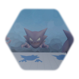 Gastly, Haunter, and Gengar