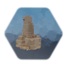 Ruined desert stone formation