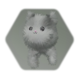 Fluffy cat toy
