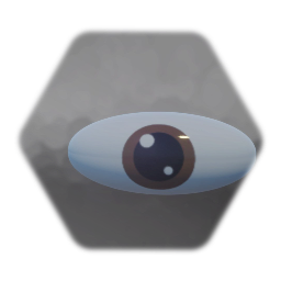 Cartoon eyeball 2 brown