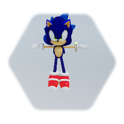 My first Sonic model (TRASH HEAD RIG)