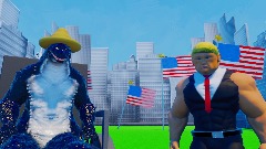 Kaiju world 3D (Donald trump boss)