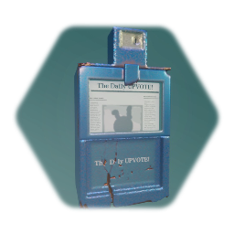 Rusted Newspaper dispenser