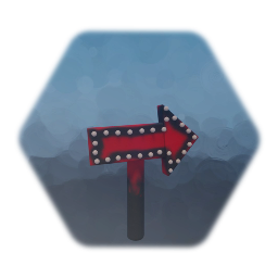 Blinking Arrow Sign