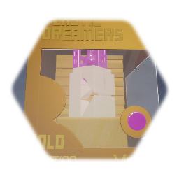 (Gold Edition) Geometric Pink Sculpture (Item #3) (3 Of 3)