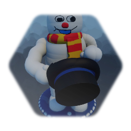 Gemmy spinning snowflake Frosty the snowman