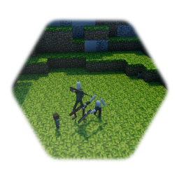 Dirt/grass block house Minecraft