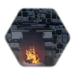 Stone Fireplace