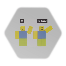 blank roblox R6 and R15 puppets