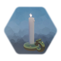 Hand-held candle + stand