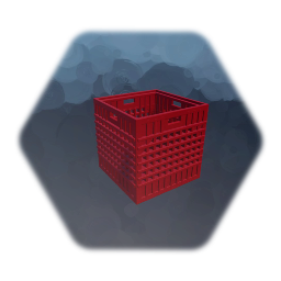 Milk Crate - Red Plastic - (Multi-Piece) (Lower Thermo)
