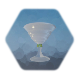 Small White Glass Cup (Effect)