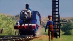 Thomas looks *back.