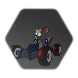 Cloe in a goCart