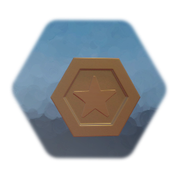 Golden star coin