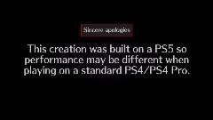 PS5 Creation Disclaimer
