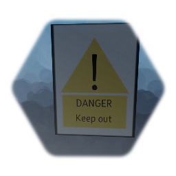 KEEP OUT sign