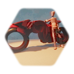 Futurisic motorcycle