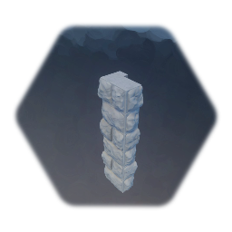 Ashlar stones wall segment corner right